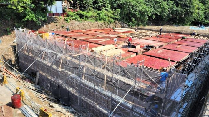 秀北區徵案工區內共建置兩座地下滯洪池。新北市地政局提供