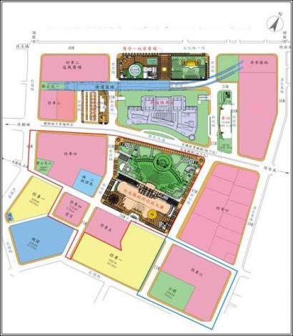 The third period zone expropriation development of Special-use District of New Banqiao Railway Station Land use zoning 