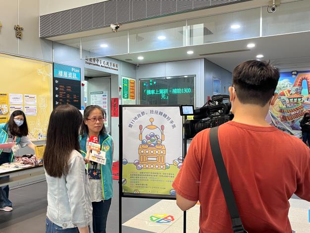 3.秘書接受大豐電視台採訪