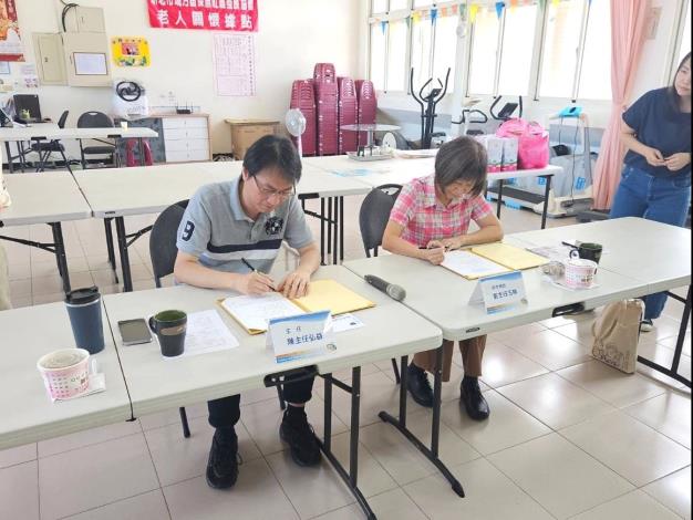 3.田中地政主任與瑞芳地政主任簽署合作備忘錄